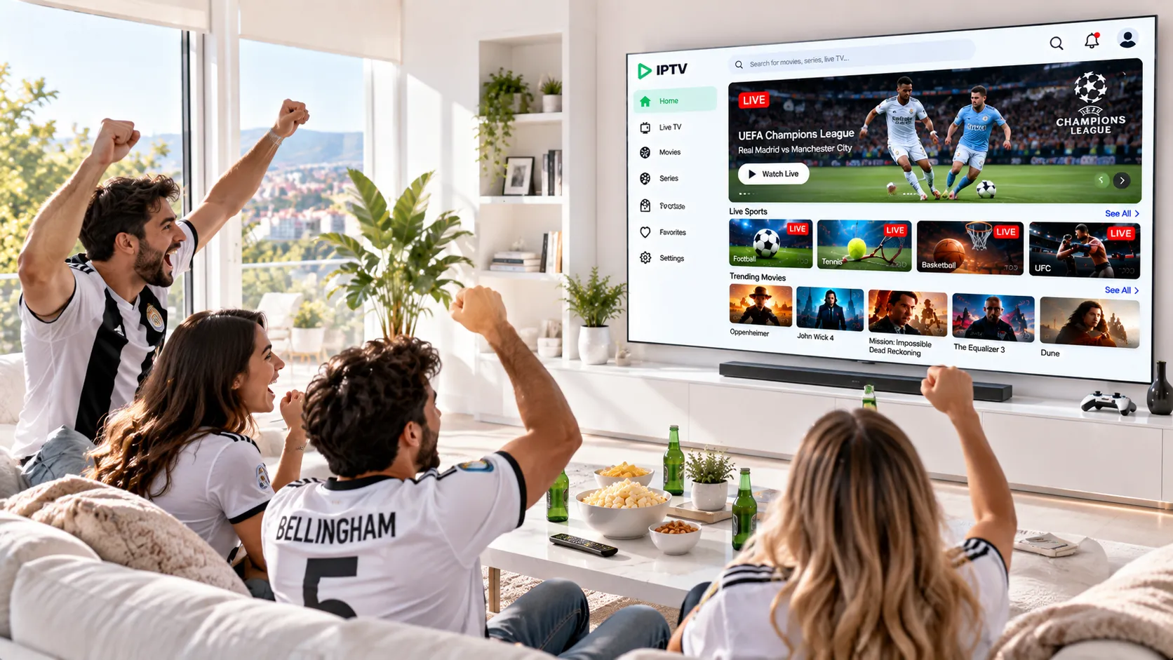 Netzwerkdiagramm: Latenz, Jitter und Paketverlust beim IPTV-Streaming visualisiert